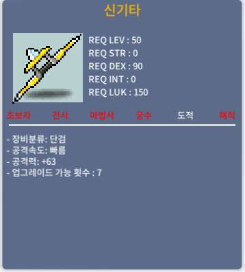 신기타 노작/1상옵 /공63 /30 / 30 / 30 / 쪽지 및 채