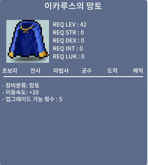 [판매완료] 이카루스의망토/ 1800만/ 이속이카 노작 