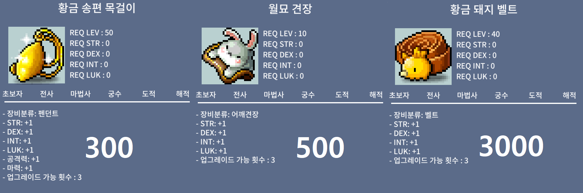 황금 돼지 벨트 / 3000만