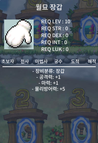 월묘 장갑 판매합니다 / 80만