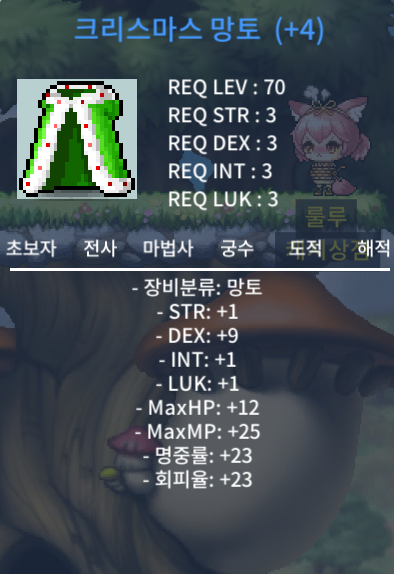 덱4작 크망 크리스마스망토 2.4 팝니다 / 2.4