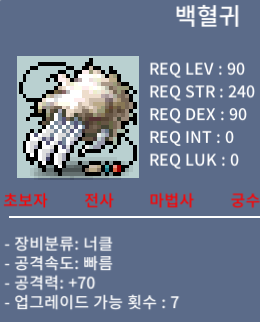 백혈귀 / 900 / 중옵