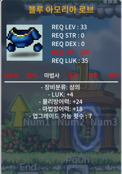 블루 아모리아 로브 / 30 / 럭4 / https://open.kakao.com/o/sgPaTk2f