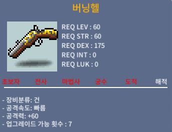 2상옵 버닝헬 팝니다 / 60만