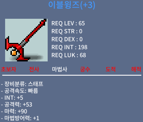 ★판완)이블윙즈 / 250만메소 / 합마95 / 쪽지,채팅