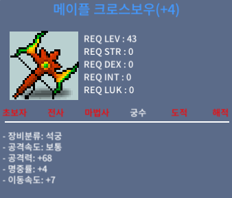 메이플 크로스보우 60퍼 4작 1000ㅍㅍ / 10000000 / https://open.kakao.com/o/gET1sv3f