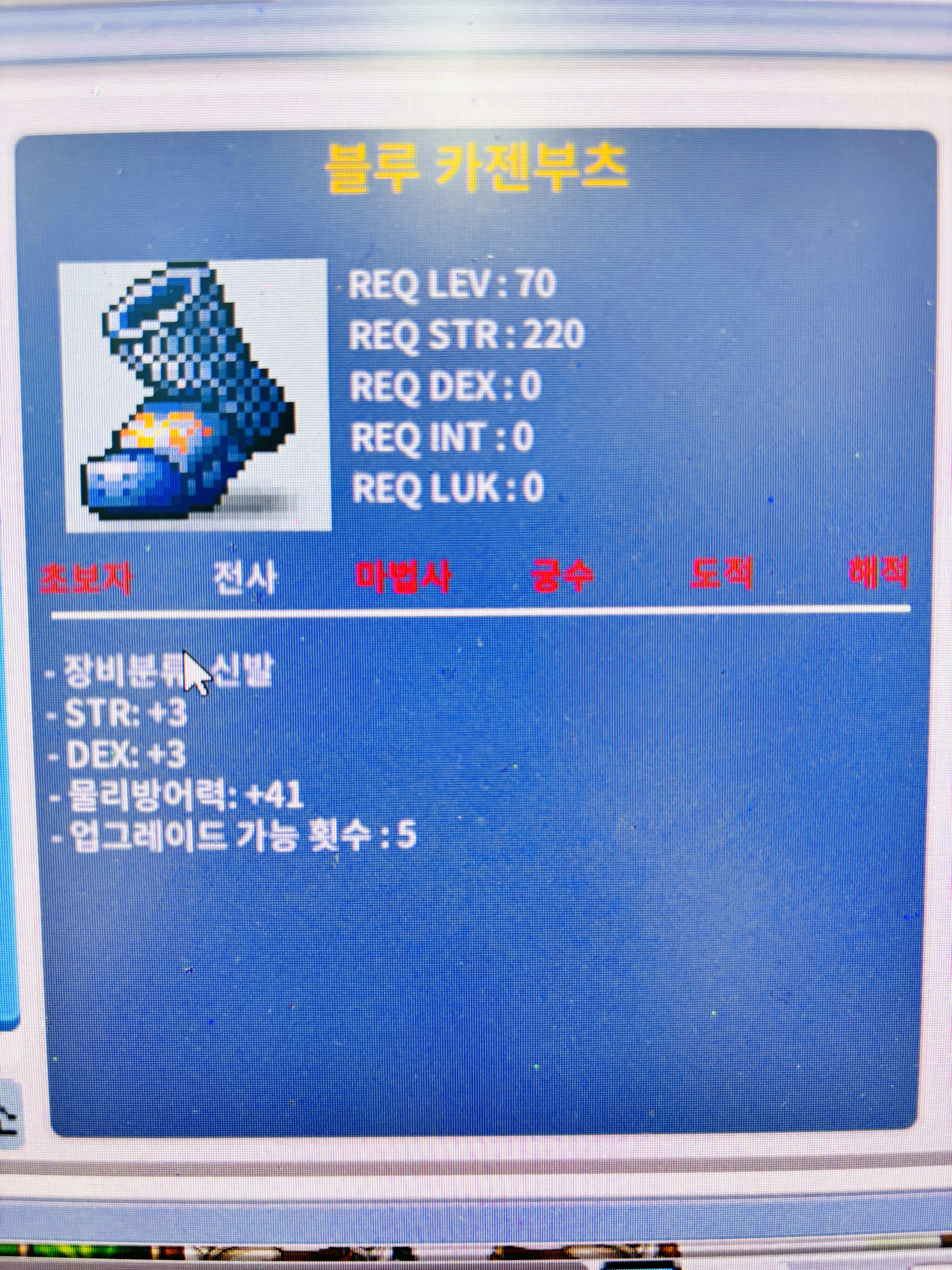 전사 70제 합6 신발 팝니다 / 1100000