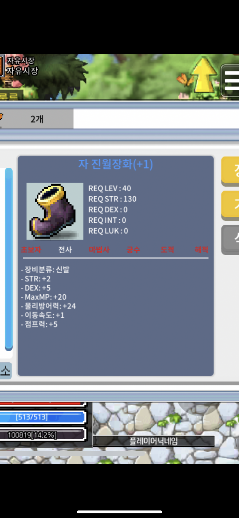 전사 40제 합7 신발 300만 팜 / 300만 / 자진월장화 / 채팅