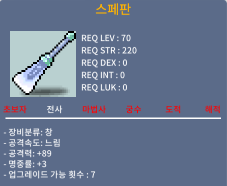 스페판 / 500 / 공89 명3(500) / 공87 명3(100)