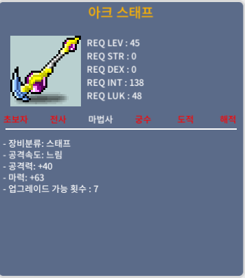 아크스태프 3상옵 마력 63 / 90만 / 900,000 / https://open.kakao.com/o/skRpp7Uf