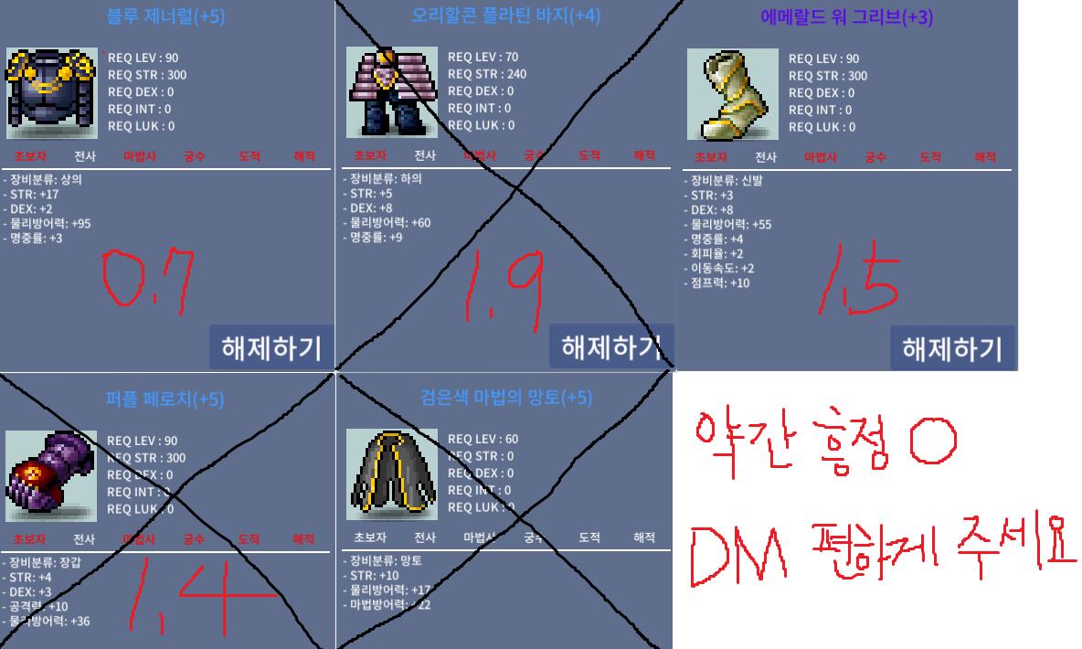 블루 제너럴 / 7000만 / 힘17 덱2 명중률3 (합22)