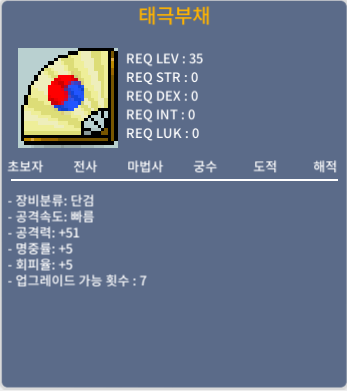 태극부채 / 25 / 공51/명5/회5 / 채팅