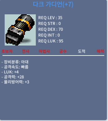 다크 가디언 떡작 팝니다 공 28 럭 4 / 불러주십쇼 / 다크 가디언 / 쪽지