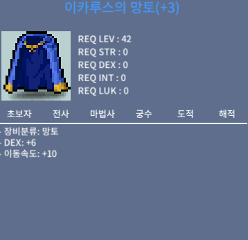 이속 이카루스의 망토 / 2000 / 덱6