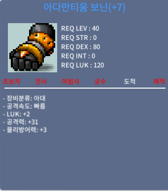 떡보닌 상옵 / 럭2 공31 ㅍㅍㅍㅍ / 100