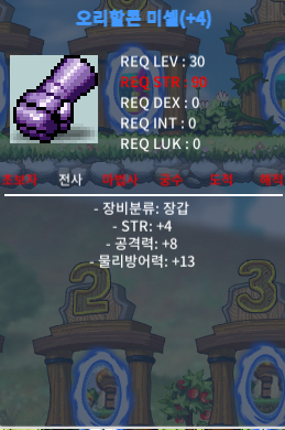 30제 힘4 공8 장갑 / 3700만