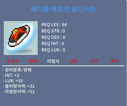 메이플 매지션 실드 8작 합18 / 3.8억 메소 / 카톡: https://open.kakao.com/o/soYIuhRf 디코: ddodogaseu_00911