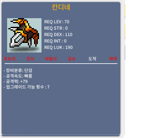 칸디네 / 250 / 공79