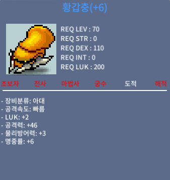 황갑충 / 999 / 럭2 공46 / gaenam#7001