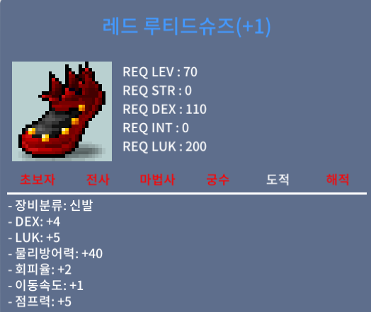 레드 루티드슈즈 / 600만 / 덱4 럭5  합9 / https://open.kakao.com/o/sSbpPtFf