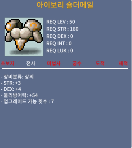 50제 전사 상의 합7 100 / 100 / 채팅