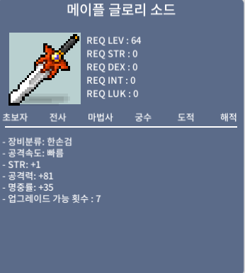 메이플글로리소드 / 20,000,000