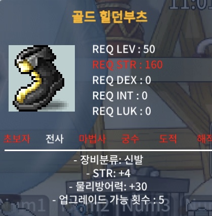 50제 골드 힐던부츠 힘4 / 70만 / https://open.kakao.com/o/sTeojEYf