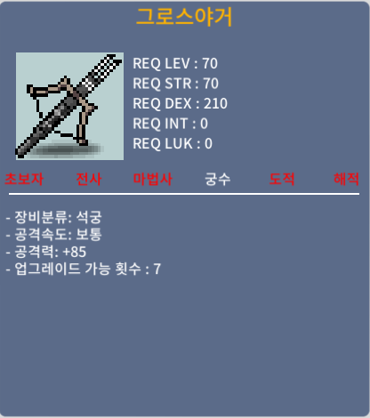 그로스야거 / 300만 / 2상옵