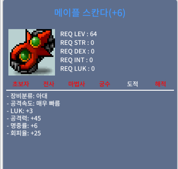 스칸다6작팜 / 1억2천 / 럭3 공45 / 쪽지/채팅