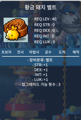 견장+목걸이+벨트 / 2900