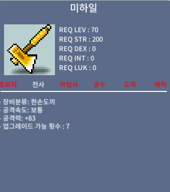 미하일 / 90 / 중옵 공83 / 채팅